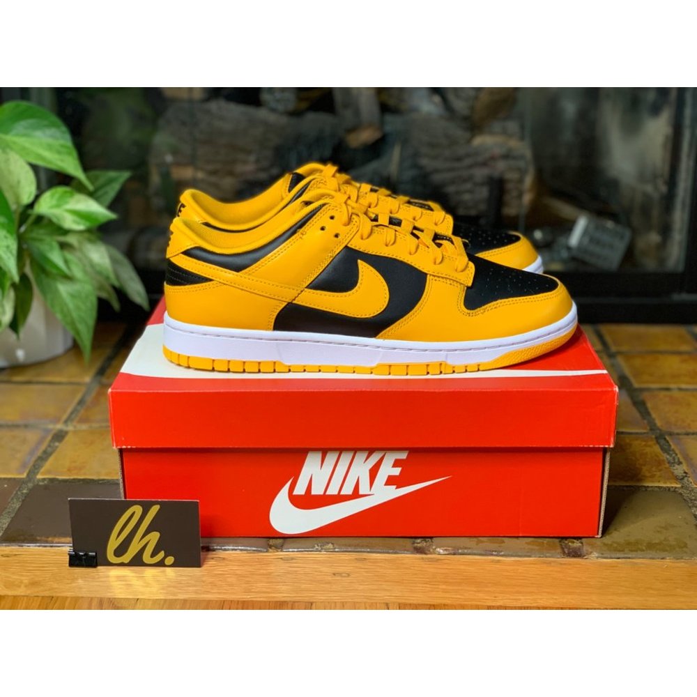 Mens 10.5 Nike Dunk Low “Championship Goldenrod” Athletic Sneakers DD1391-004 - Picture 3 of 7
